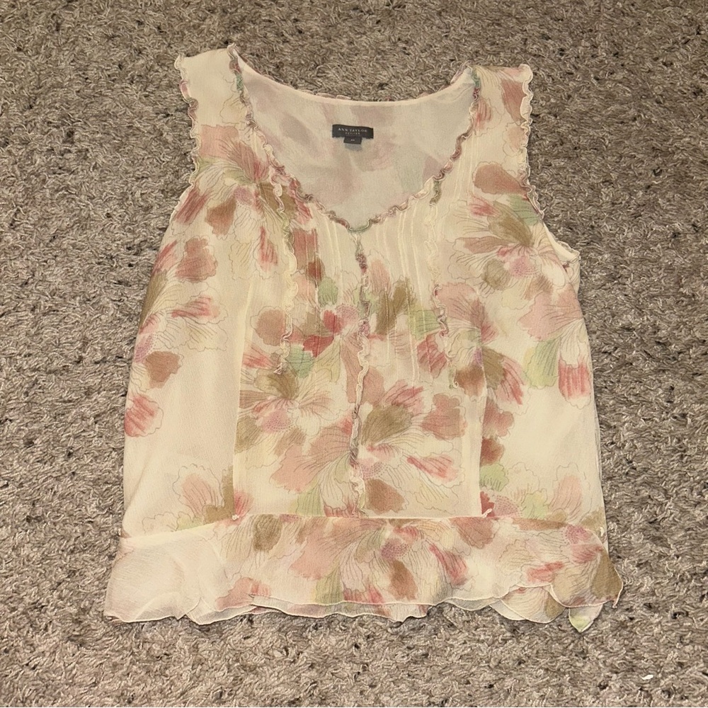 Ann Taylor Floral Blouse